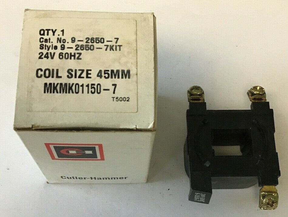CUTLER HAMMER 9-2650-7 MAGNETIC COIL 24V 60HZ0