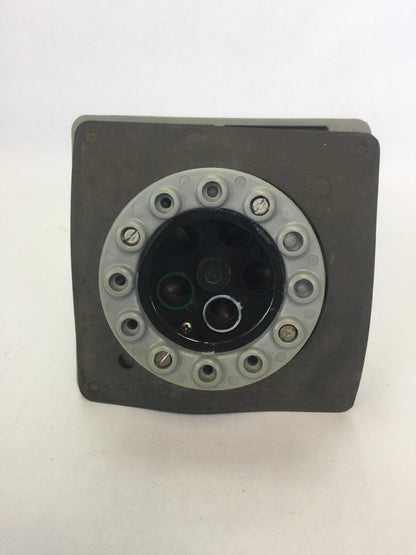 HUBBELL 4100B5W PIN & SLEEVE WATERTIGHT INLET 100A 600VAC 3 POLE 4 WIRE GROUNDIN3