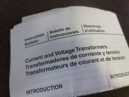 SQUARE D 76R-122 CURRENT TRANSFORMER - RATIO = 1200:5 - 10kV - 600V NEW SURPLUS6