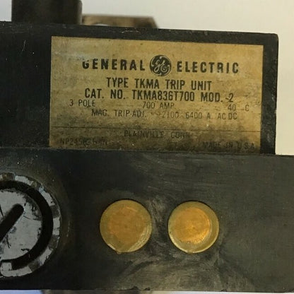 GENERAL ELECTRIC TKMA836T700 TRIP UNIT 700A MOD.2 1