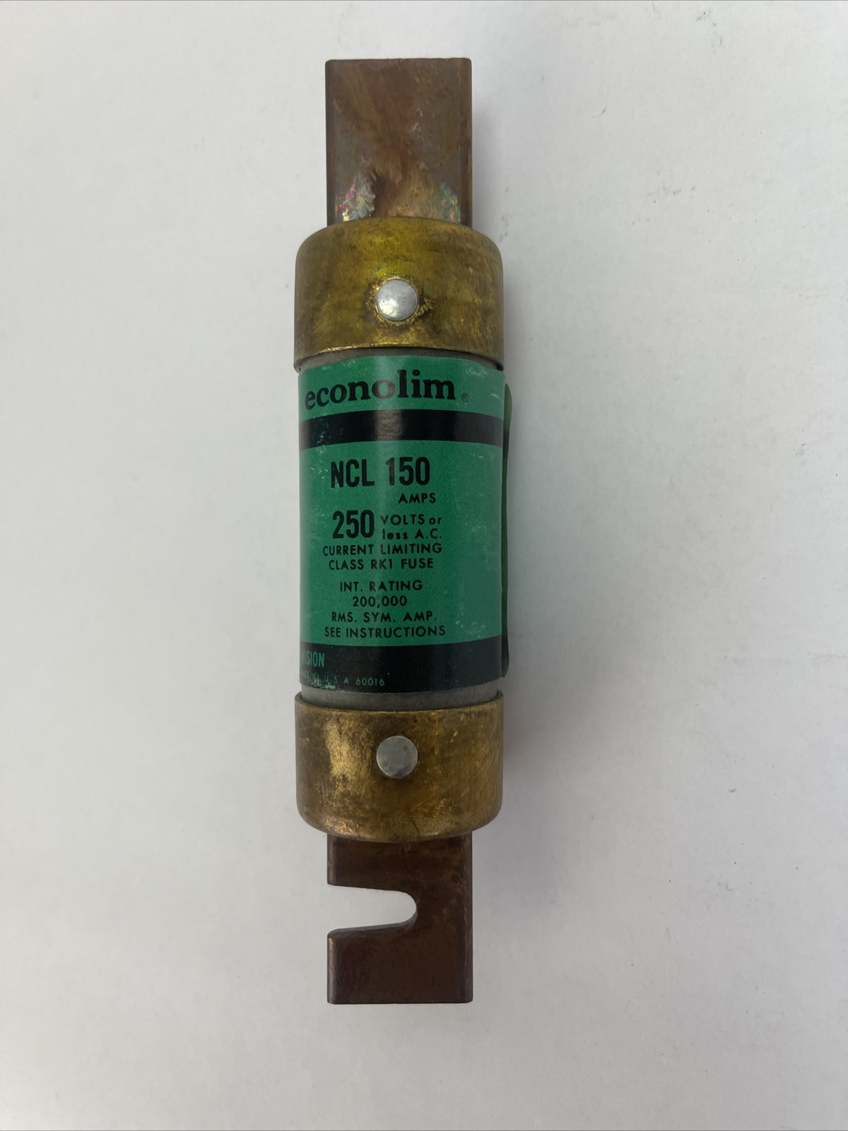 ECONOMY NCLR-150 ECONOLIM 150AMP 250VAC CURRENT LIMITING CLASS RK1 FUSE4