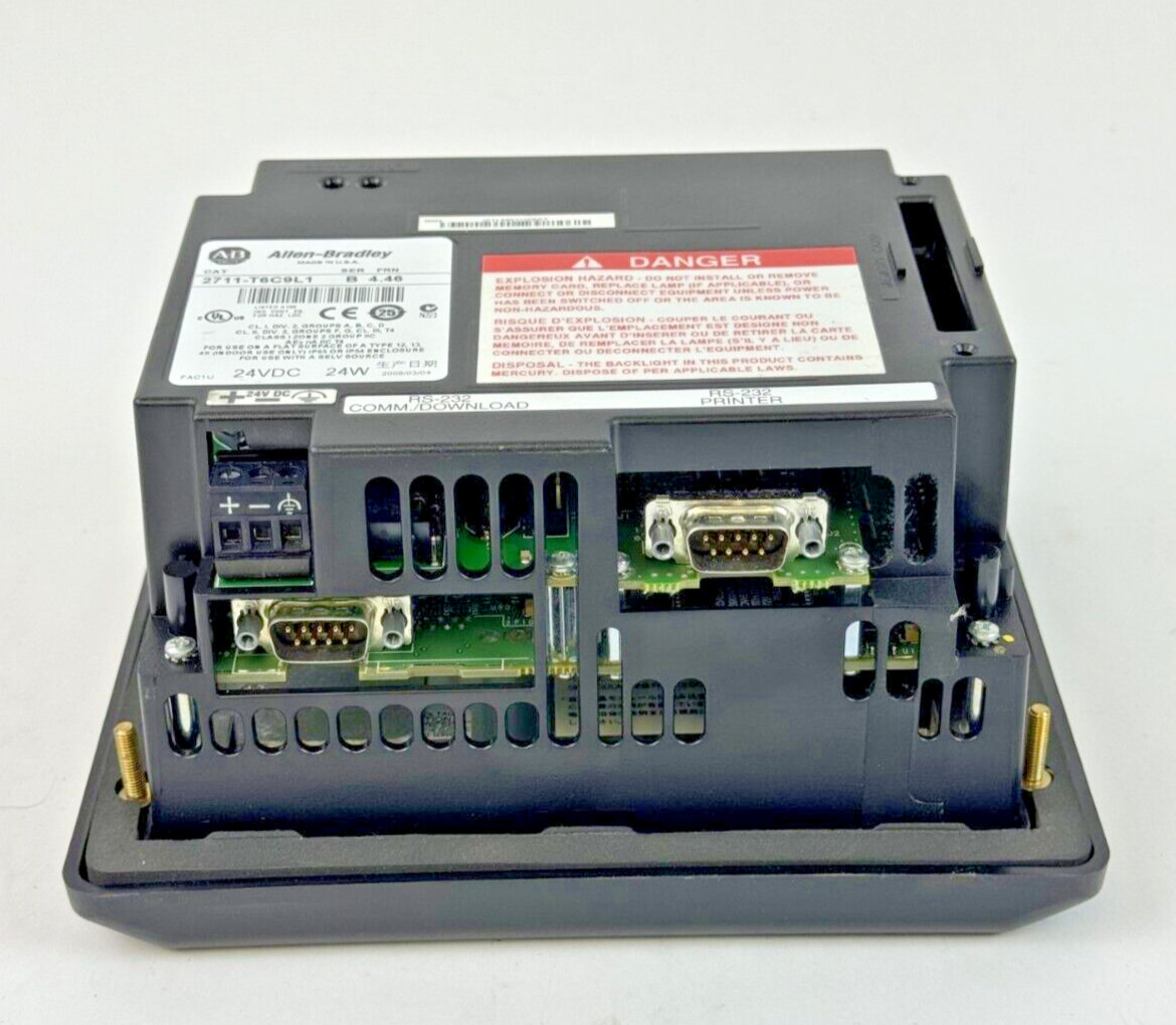 ALLEN-BRADLEY - 2711-T6C9L1 SER. B FRN: 4.46 - PANELVIEW 600 - 6" TOUCHSCREEN6