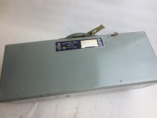 SQUARE D QMB-364-MW FUSIBLE PANEL SWITCH - 600VAC, 200A, 3-POLE0