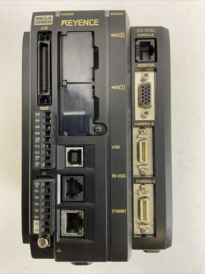 KEYENCE CV-5702 VISION SYSTEM CONTROL MEGA DIGITAL0