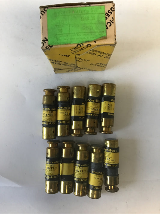 ECONOMY LENR 30 FUSE CLASS RK5 ECON-LIMITER 250VAC 30A ***LOTOF10***0