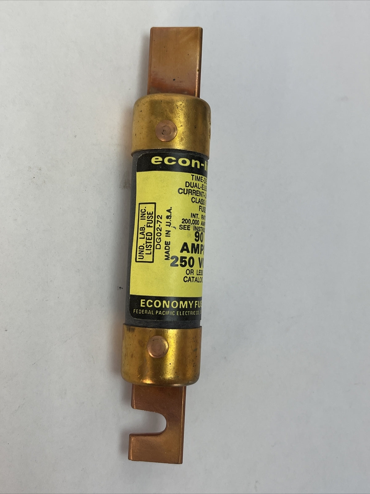 ECONOMY LEN 90 ECON-LIMITER TIME DELAY CLASS RK5 FUSE 90A 250VAC (BOX OF 4)4