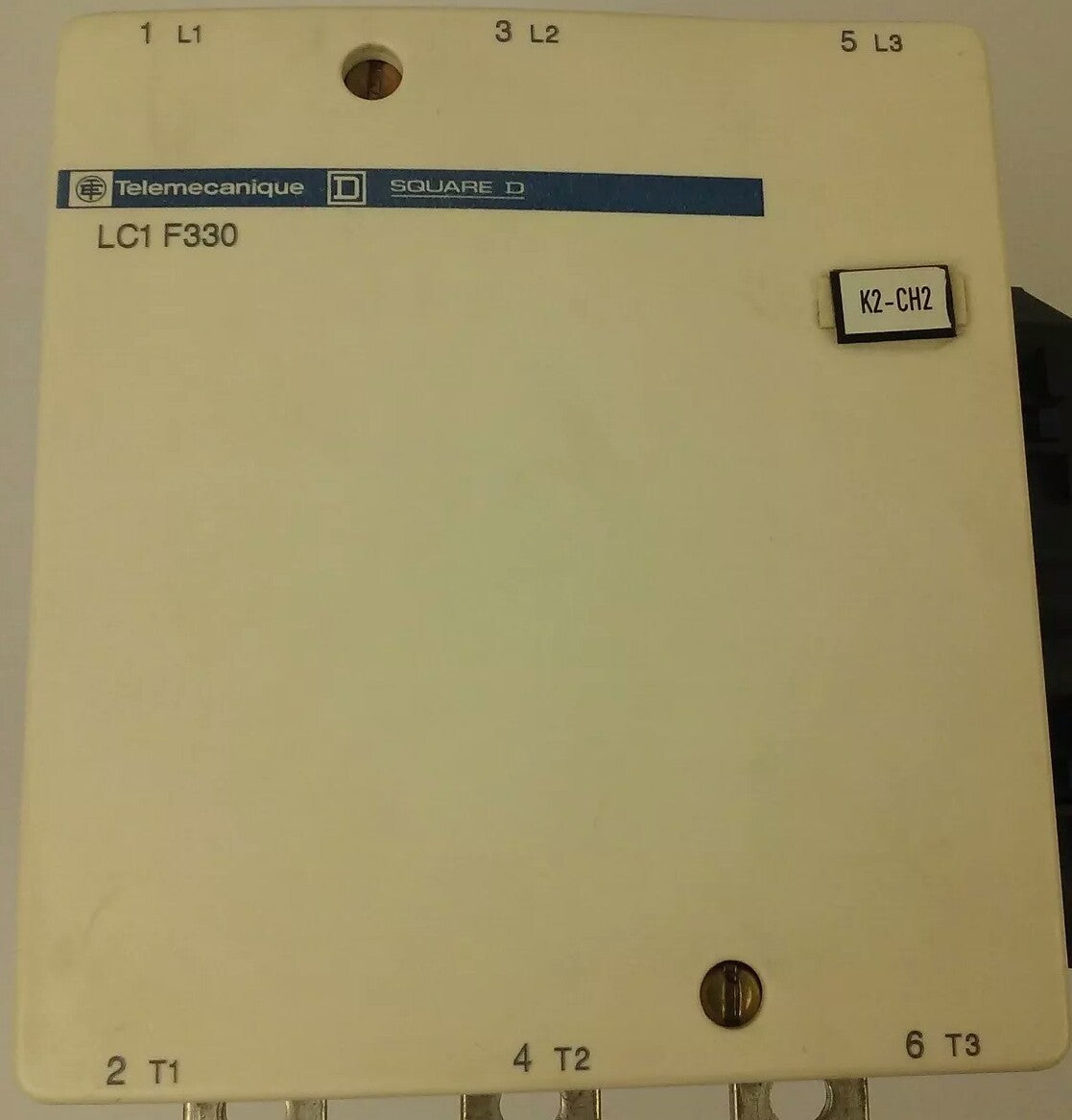 TELEMECANIQUE LC1F330 CONTACTOR,3PH,600VAC, 370A, 250HP, 120/127V 40/400HZ COIL2