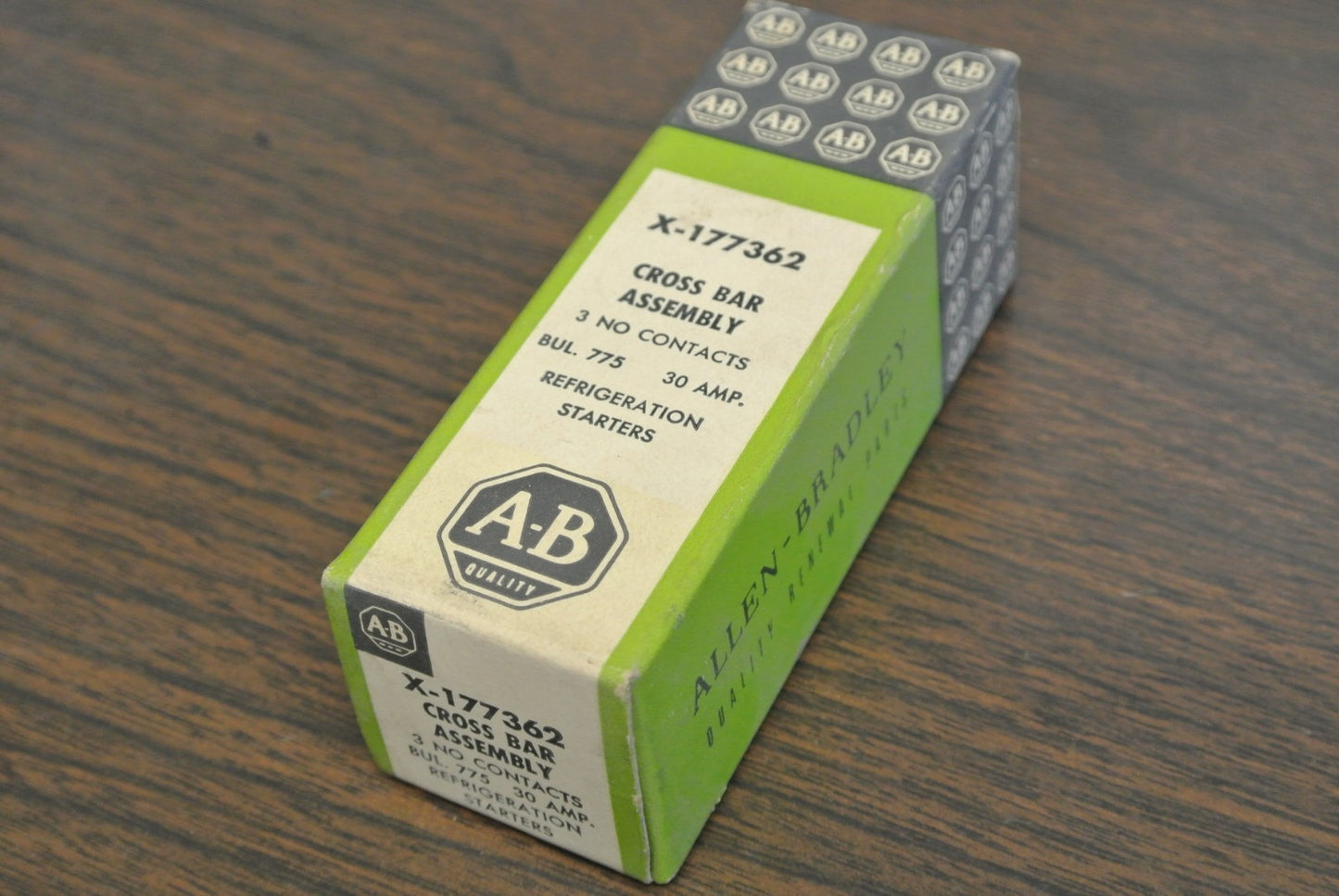 A-B X-177362 CROSS BAR ASSEMBLY / 30A / 3 N.O. / REFRIGERATION STARTER / NEW6