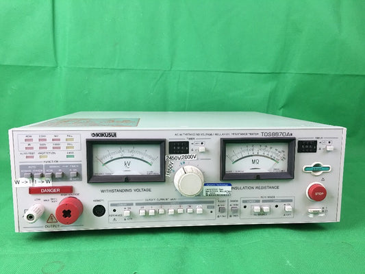 KIKUSUI TOS8870A WITHSTANDING VOLTAGE/ INSULATION RESISTANCE TESTER0