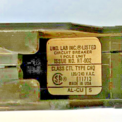 EATON CHQ1045 CIRCUIT BREAKER 45A 120/240VAC 1POLE1