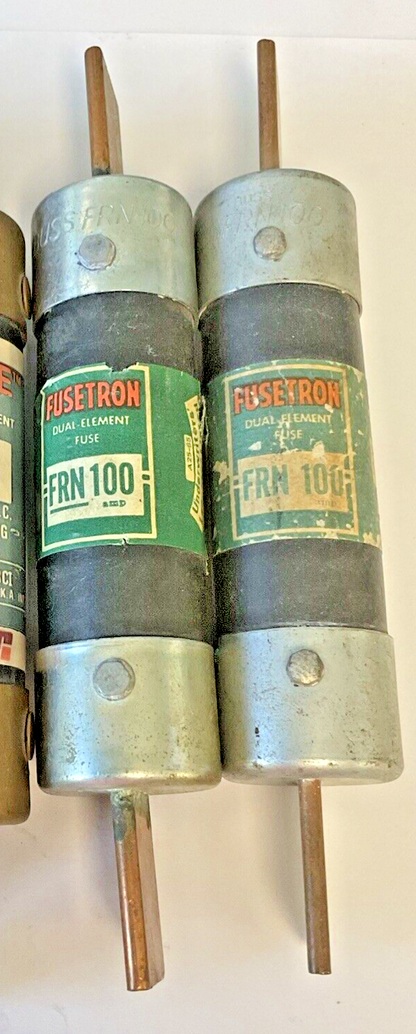 BUSSMANN/RELIANCE NON100, ECNR100, FRN100 FUSES 100A 250VAC ***LOTOF6***6
