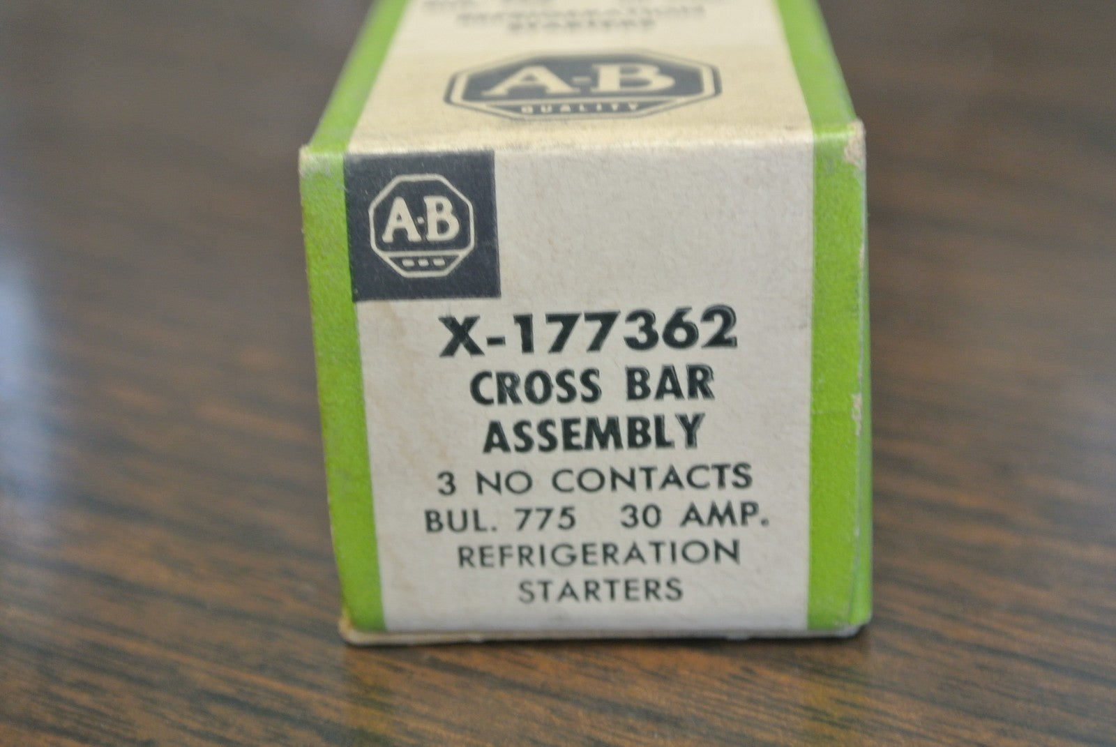 A-B X-177362 CROSS BAR ASSEMBLY / 30A / 3 N.O. / REFRIGERATION STARTER / NEW1