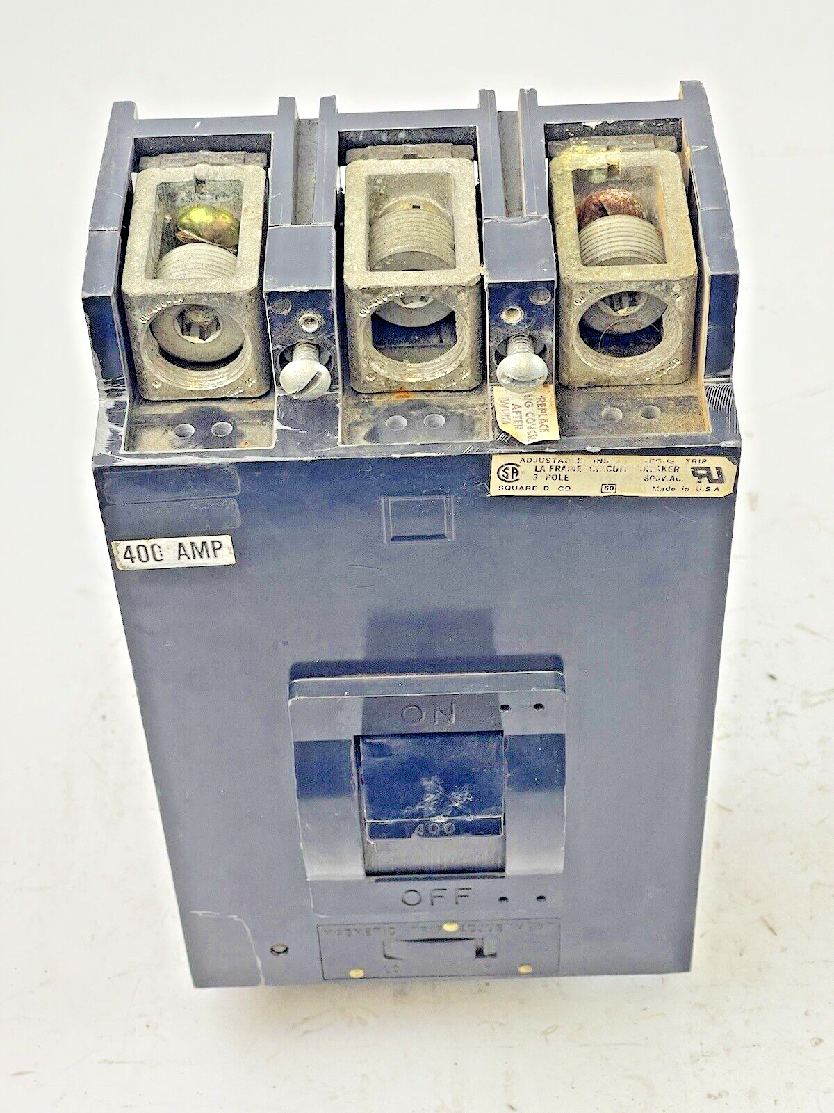 SQUARE D - LAL3640036M1052 SER. 3 - CIRCUIT BREAKER - 400 AMP, 3 POLE, 600 VAC5