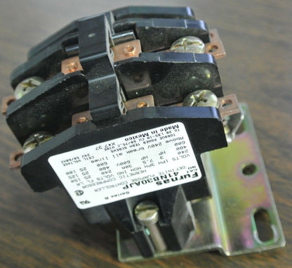 FURNAS 41NB30AJP DEFINITE PURPOSE CONTACTOR 24VAC, 30A, 3-POLE - NEW SURPLUS0