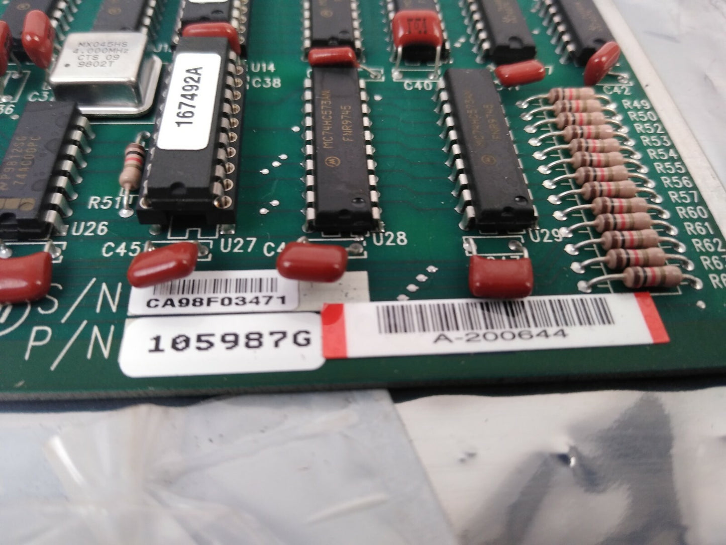 NORDSON 8 CHANNEL I/0 BOARD 105987G1