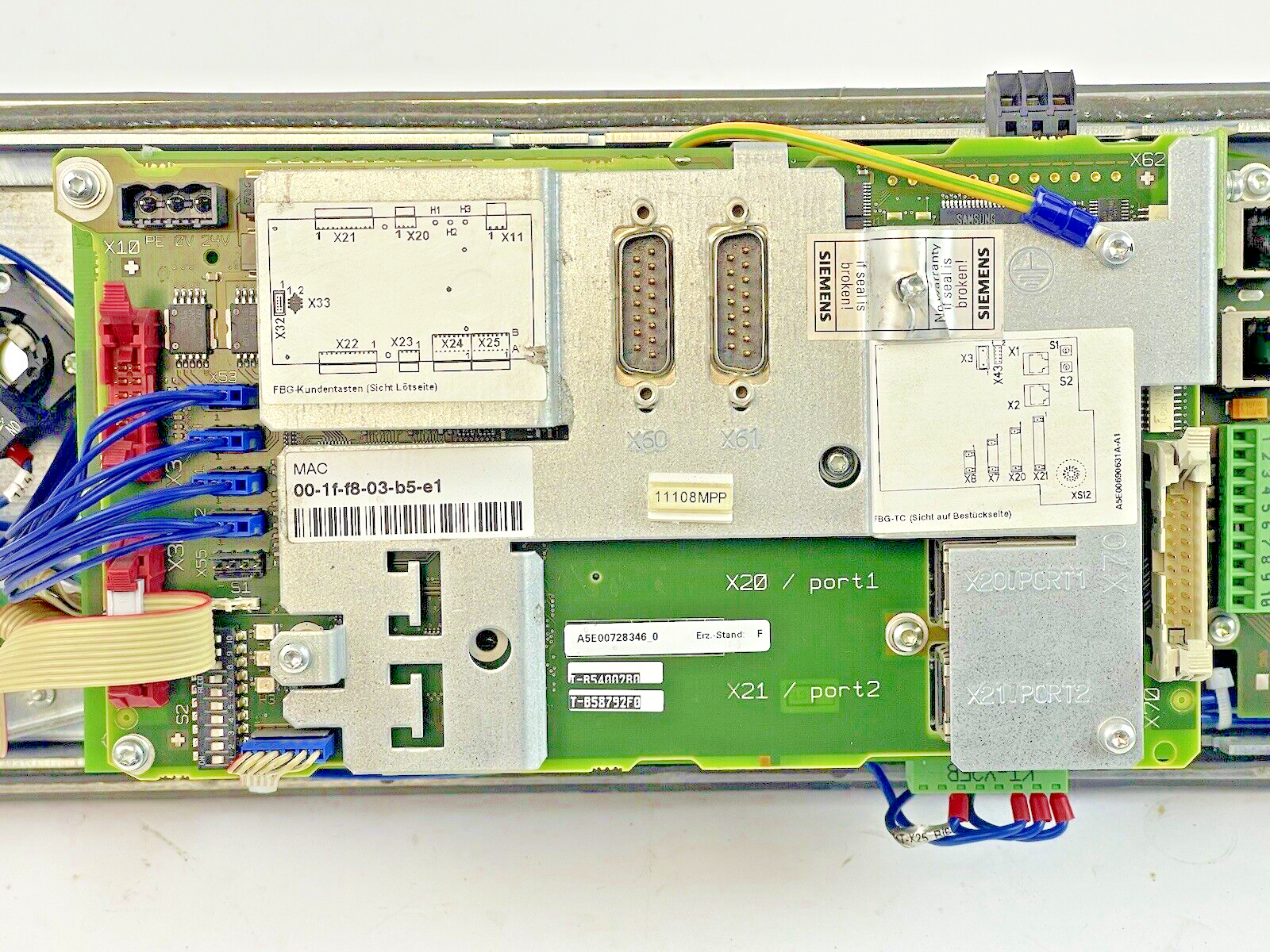 SIEMENS - 6FC5303-1AF12-8BD0 - PUSH BUTTON PANEL - 24 VDC, 35 W - SF2B50309079