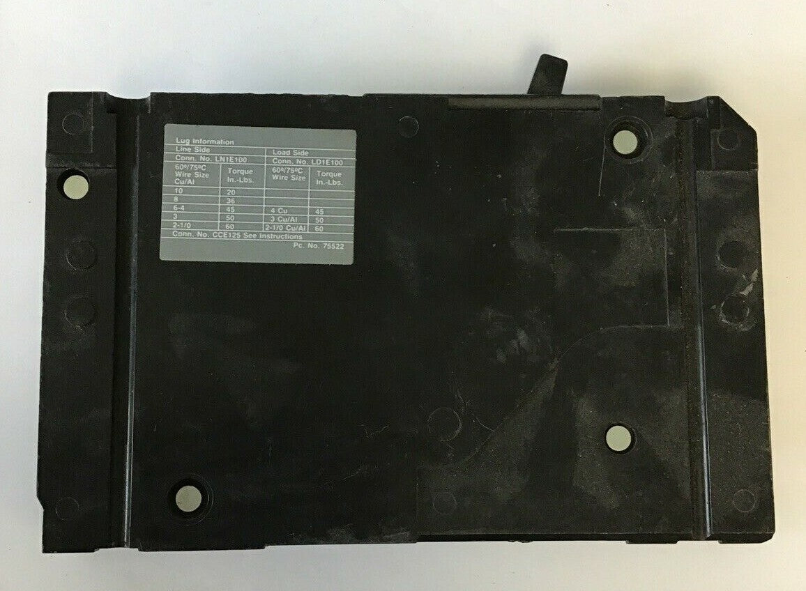 SIEMENS ED21B100 CIRCUIT BREAKER 100A 120VAC/125VDC 4