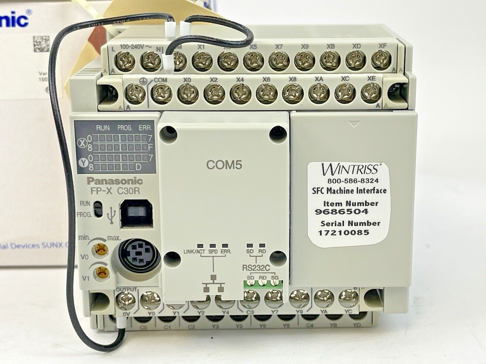 PANASONIC AFPX-C30R-CONTROL UNIT FP-X C30R / AFPX-COM5 -PROGAMMABLE CONTROL UNIT5