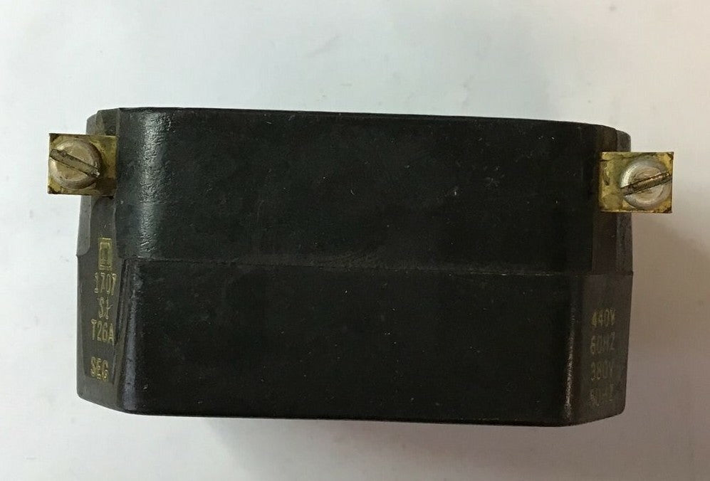 SQUARE D 1707-S1-T26A MAGNET COIL TYPES D&T 440V 60HZ/ 380V 50HZ3