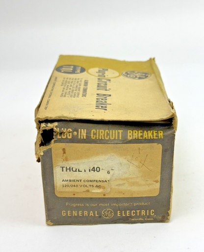 GE **BOX OF 6** THQL1140 - CIRCUIT BREAKERS - 1 POLE, 40 A, 240 VAC - NEW1