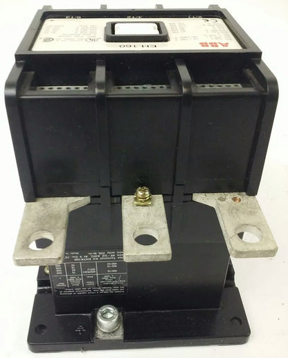 ABB EH160 CONTACTOR, 3PH, 3P BREAKING, 600V, 50-150H.P., 190A, 24V COIL, NEW7
