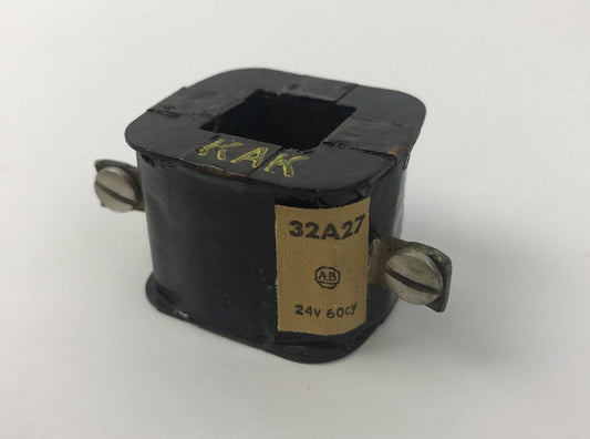 ALLEN BRADLEY 32A27 COIL 24V @ 60HZ, NEW NO BOX, INSPECTED0