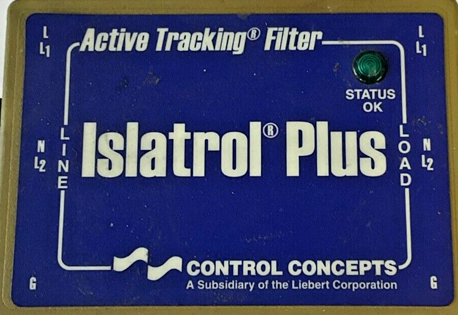 CONTROL CONCEPTS IC+105 ISLATROL PLUS ACTIVE TRACKING FILTER 120VAC 50/60HZ 5A1