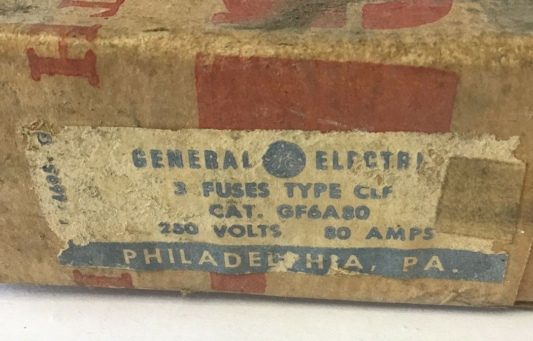 GENERAL ELECTRIC GF6A80 FUSE 250V 80A ****LOTOF3****2