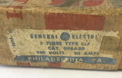 GENERAL ELECTRIC GF6A80 FUSE 250V 80A ****LOTOF3****2