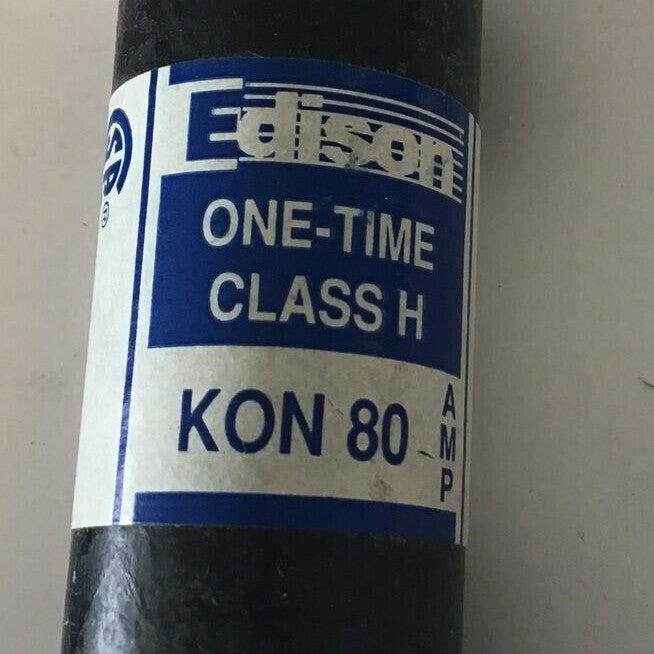 EDISON KON 80 FUSE CLASS H 80AMP 250V ONE TIME  ****LOTOF2****1