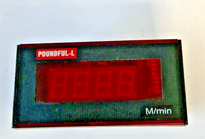 POUNDFUL-L PFP-1-A14-1 DIGITAL PANEL METER 220V/110V 0-100.0M/MIN0
