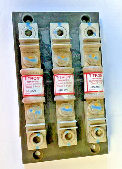 MARATHON 6T200A3B FUSE HOLDER 200A 600V W/ JJS-200 T-TRON FUSES0