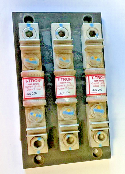 MARATHON 6T200A3B FUSE HOLDER 200A 600V W/ JJS-200 T-TRON FUSES0