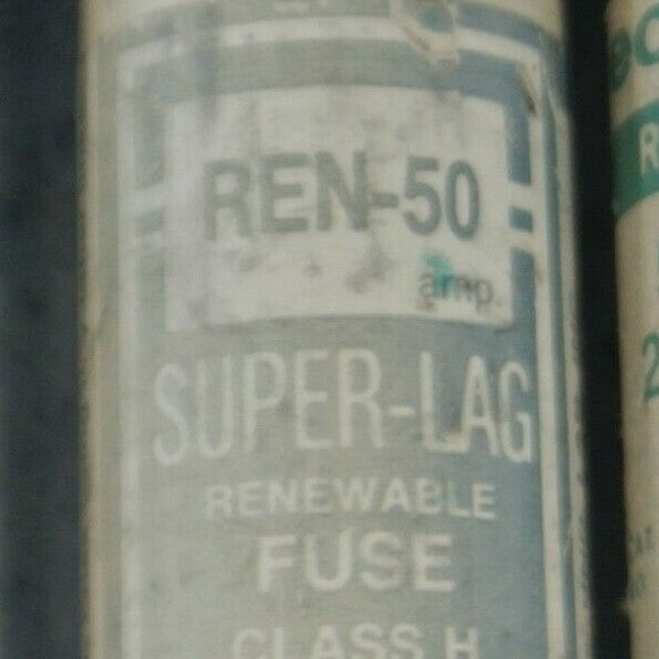 MIXED LOT of 4 RENEWABLE FUSES / 50A / 250V / BUSSMANN, ECONOMY 2