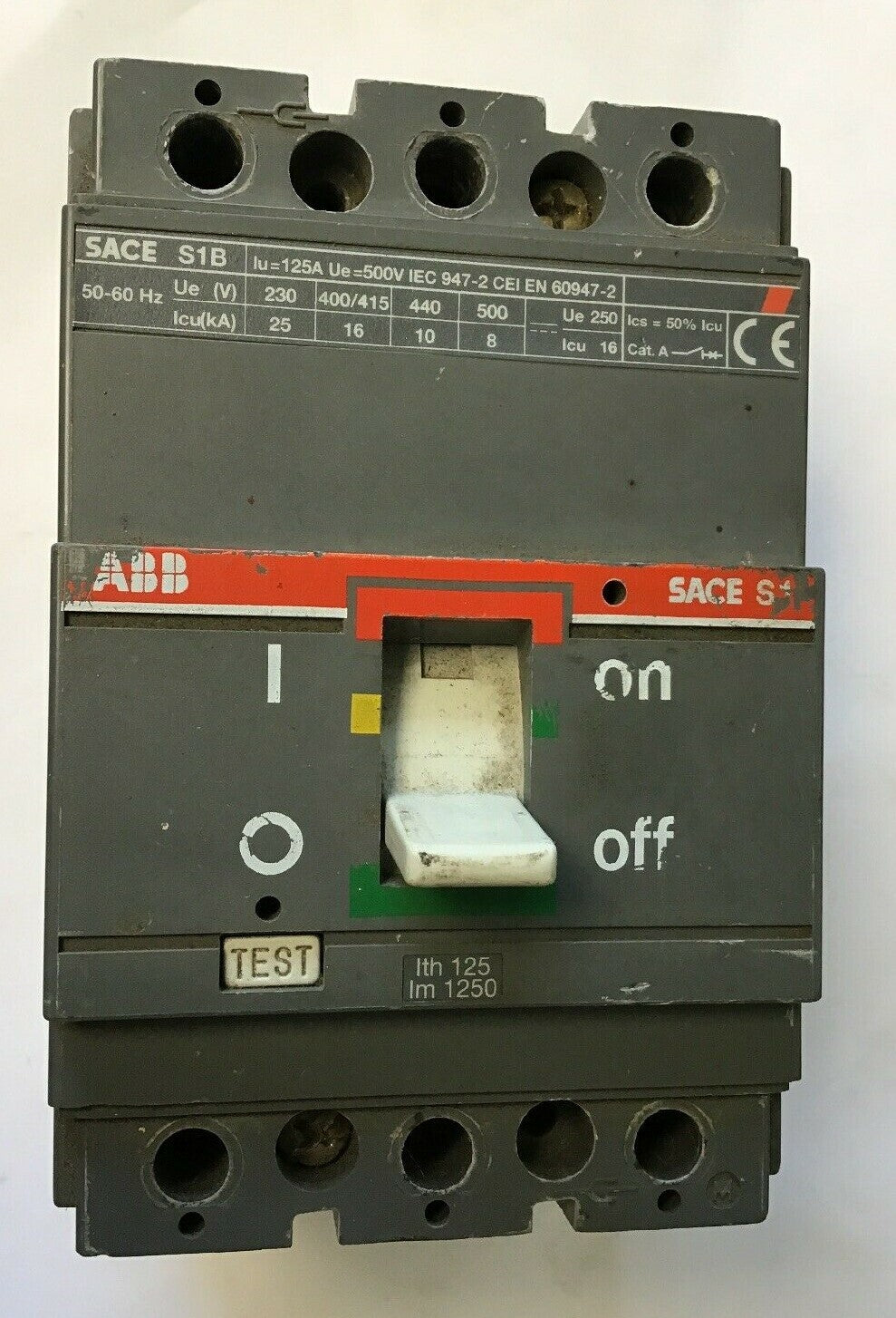 ABB S1B CIRCUIT BREAKER 125AMP 500V 3POLE0