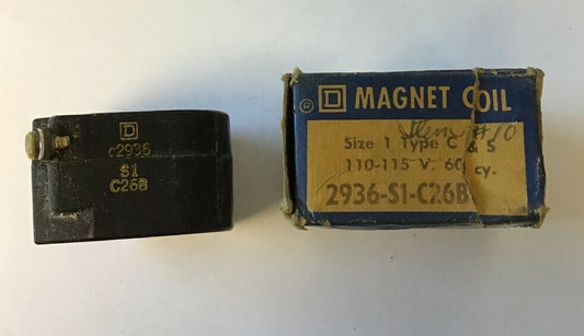 SQUARE D 2936-S1-C26B COIL 110-115V 60CY0