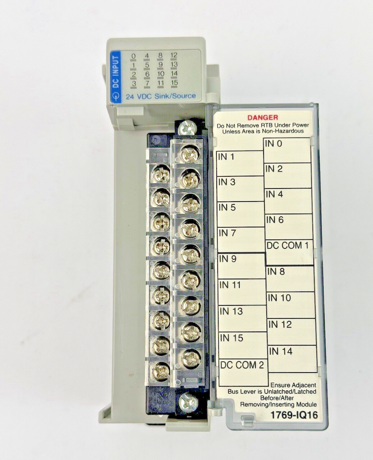ALLEN-BRADLEY - 1769-IQ16 SER. A, F/W REV 3.1, DIR/VER 10000550525/01 - 16 PT.8