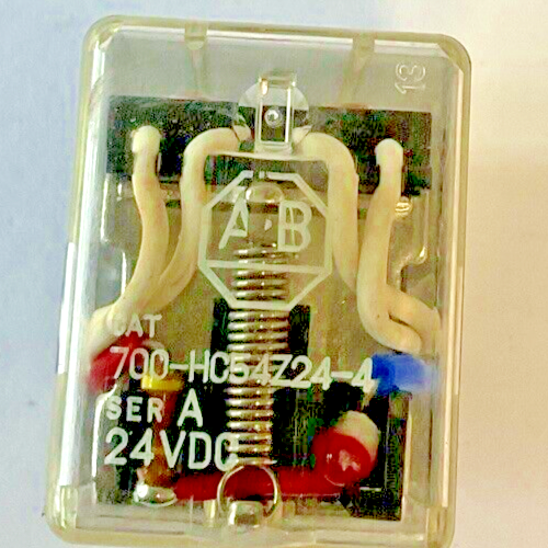 ALLEN BRADLEY 700-HC54Z24-4 RELAY SER.A 24VDC 1/10HP 1A 120V 50/60HZ**LOTOF3**2