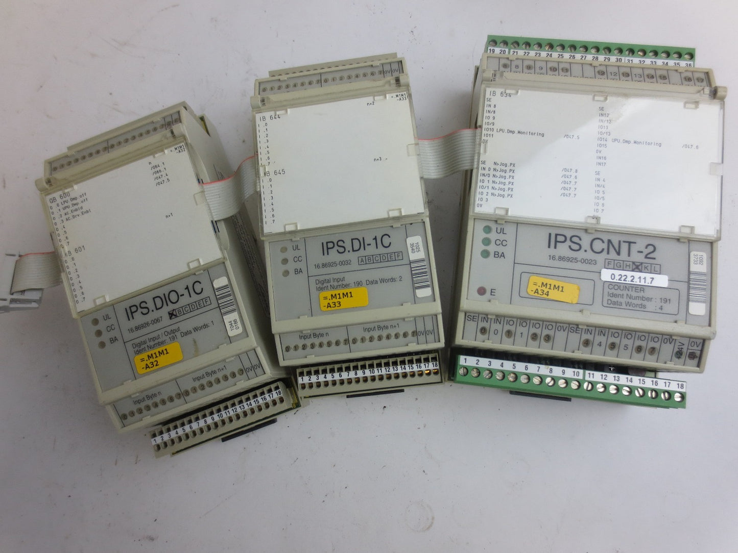 MAN ROLAND IPS.CNT-2 COUNTER MODULE + IPS.DI-1C DIGITAL INPUT + IPS.DIO-1C I/O1