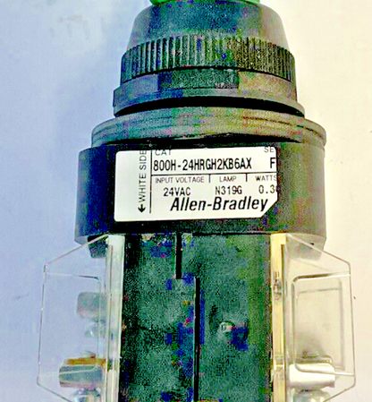 ALLEN BRADLEY 800H-24HRGH2KB6AX SELECTOR SWITCH SER F 24VAC 0.30WATTS2