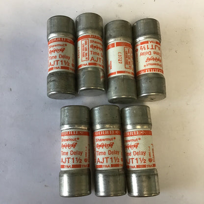 GOULD SHAWMUT AJT1 1/2 AMP TRAP TIME DELAY  600V ***LOTOF7***0