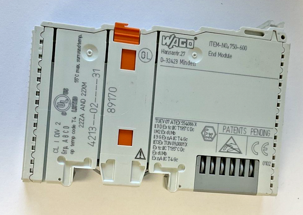 WAGO 750-602(2) DC POWER SUPPLY 24VDC / 750-600(2) END MODULE ***LOTOF4***6