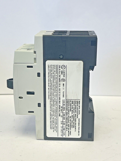 SIEMENS - 3RV1011-1BA10 & 3RV1901-1E-CIRCUIT BREAKER W/ SWITCH TRANSVERSE2