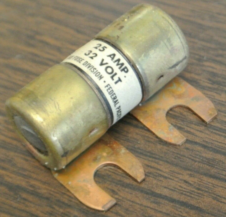 ECONOMY / FPE OBH-25 BOLT-ON FUSE / 25A / 32VDC / NEW SURPLUS0