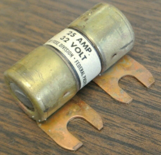 ECONOMY / FPE OBH-25 BOLT-ON FUSE / 25A / 32VDC / NEW SURPLUS0