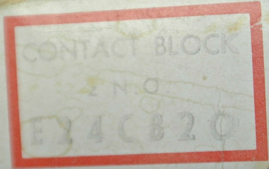 CUTLER-HAMMER E24CB20 CONTACT BLOCK / 2 N.O. CONTACTS / NEW SURPLUS1