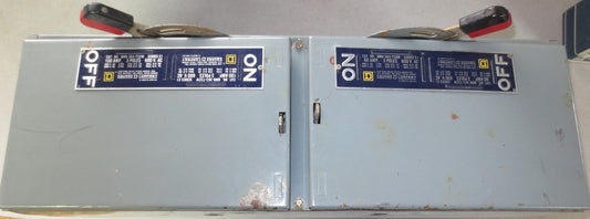 SQUARE D QMB-363-T32W TWIN PANELBOARD SWITCH 100A 600VAC 75HP 60A 600VAC 50HP0