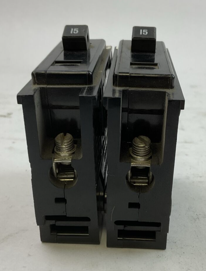 CUTLER HAMMER / WESTINGHOUSE BA115 CIRCUIT BREAKER 15A 1P 120/240VAC (LOT OF 2)1