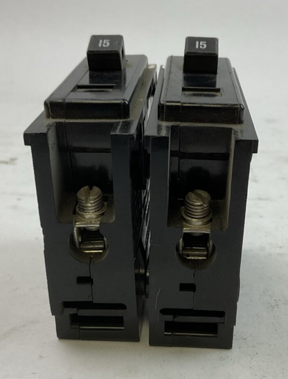 CUTLER HAMMER / WESTINGHOUSE BA115 CIRCUIT BREAKER 15A 1P 120/240VAC (LOT OF 2)1