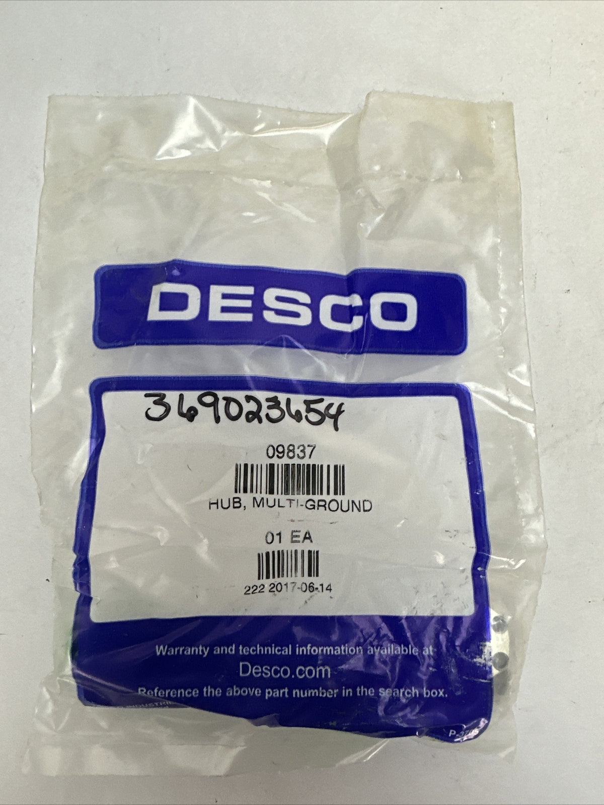 DESCO 09837 HUB MULTI GROUND0